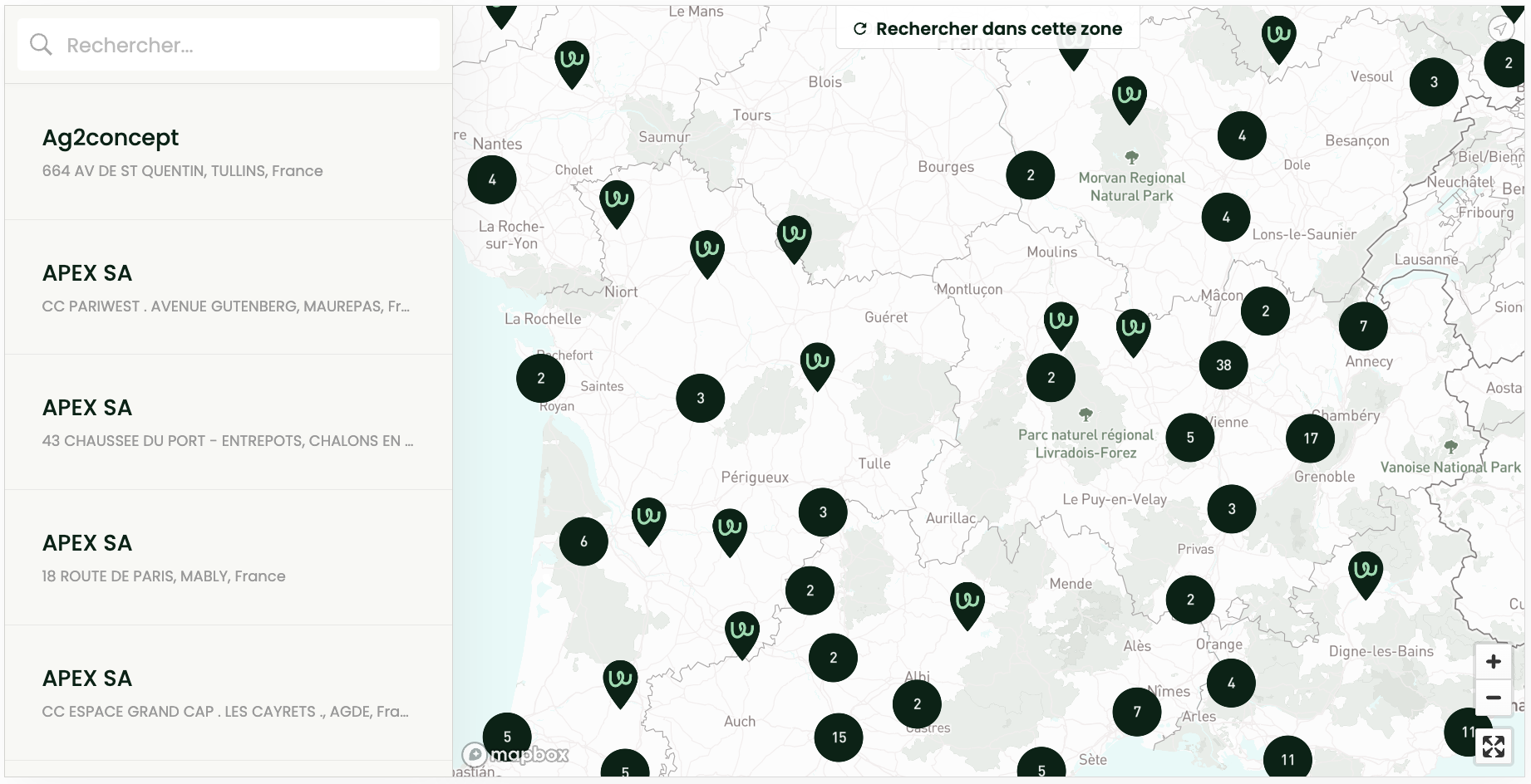Store locator widget design 5